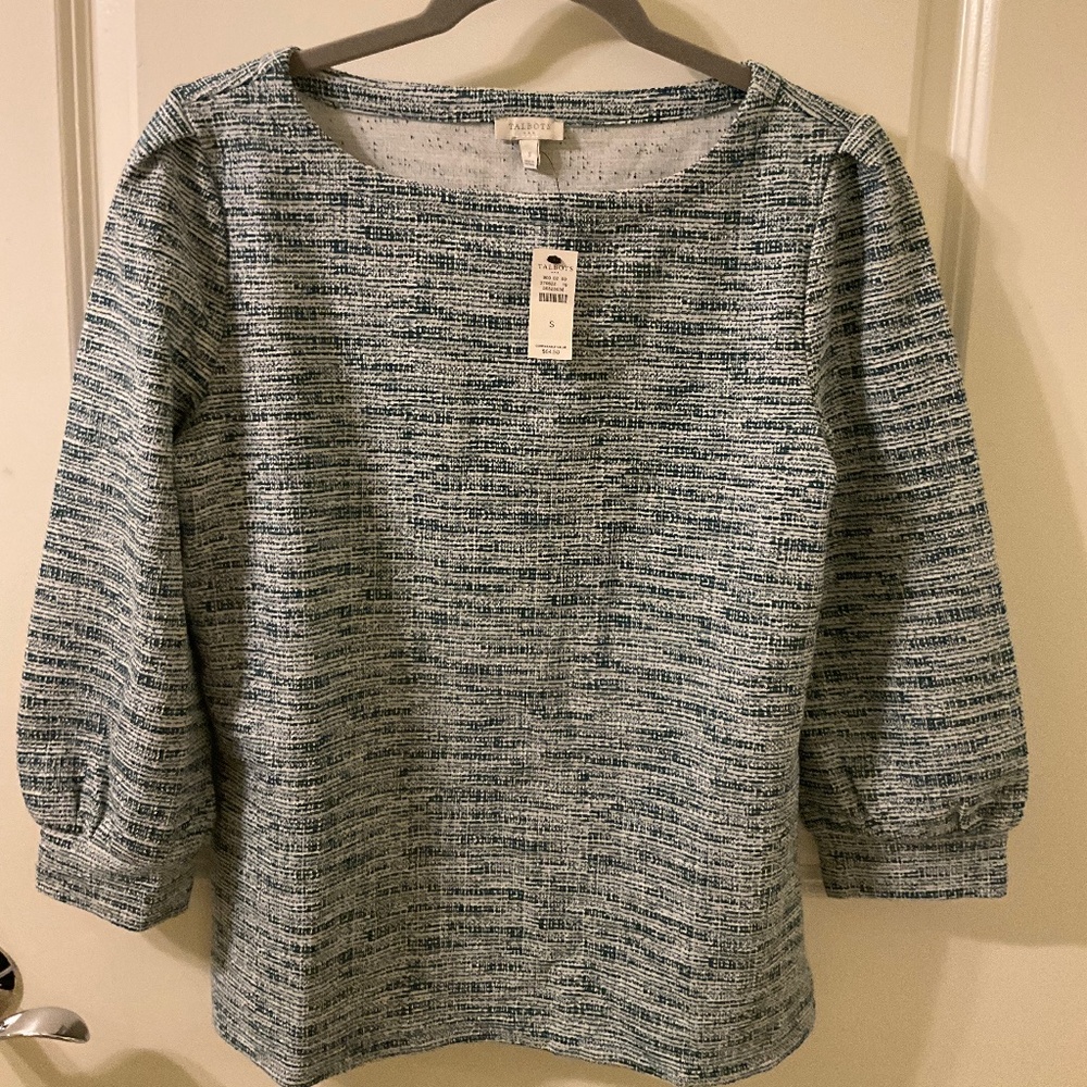 Talbots Green Top NWT Small
